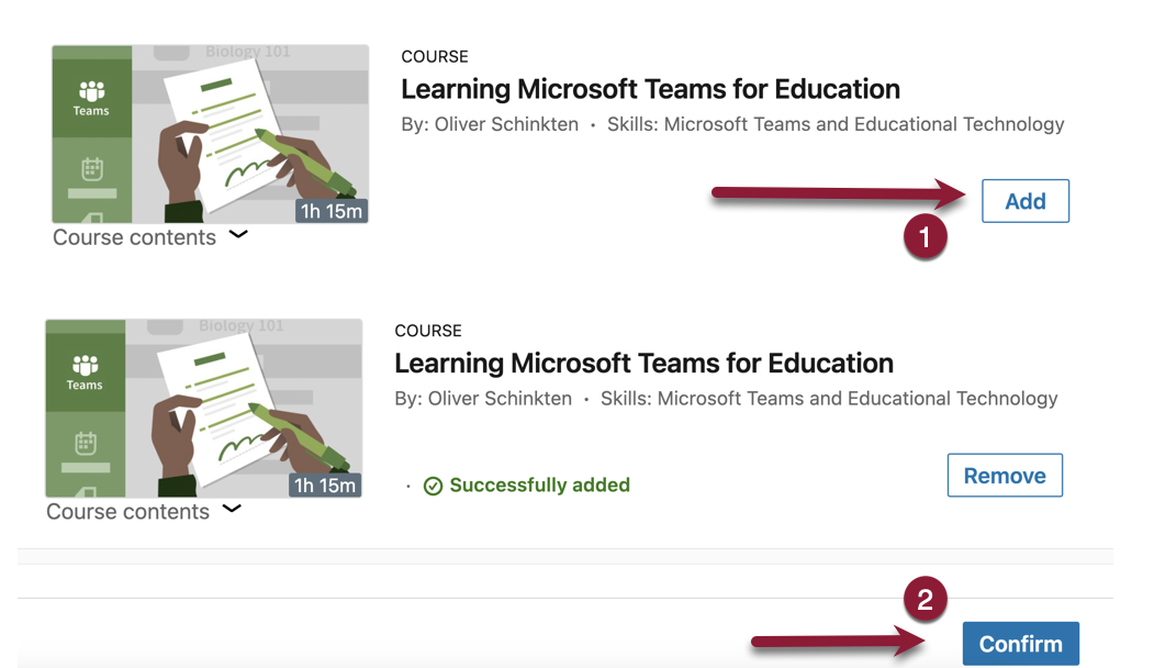 Linkedin Learning Video Selection
