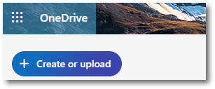 create or upload button