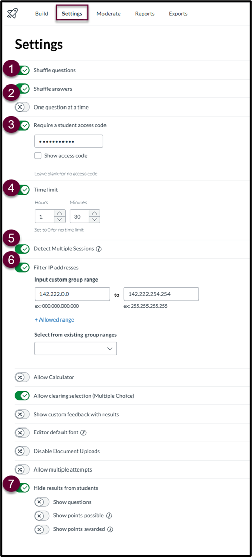 New Quiz Security Settings.png
